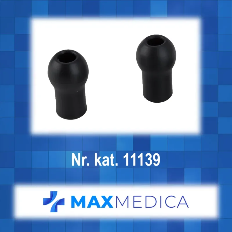 Oliwka douszna, miękka, do stetoskopów: cardiophon, duplex (de luxe), anestophon, tristar, szara, 1 para