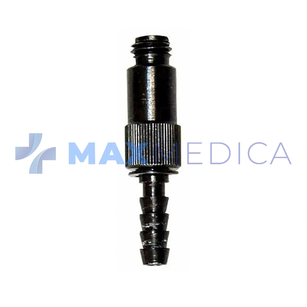 Łącznik do ciśnieniomierzy zegarowych R1 shock-proof, czarny
