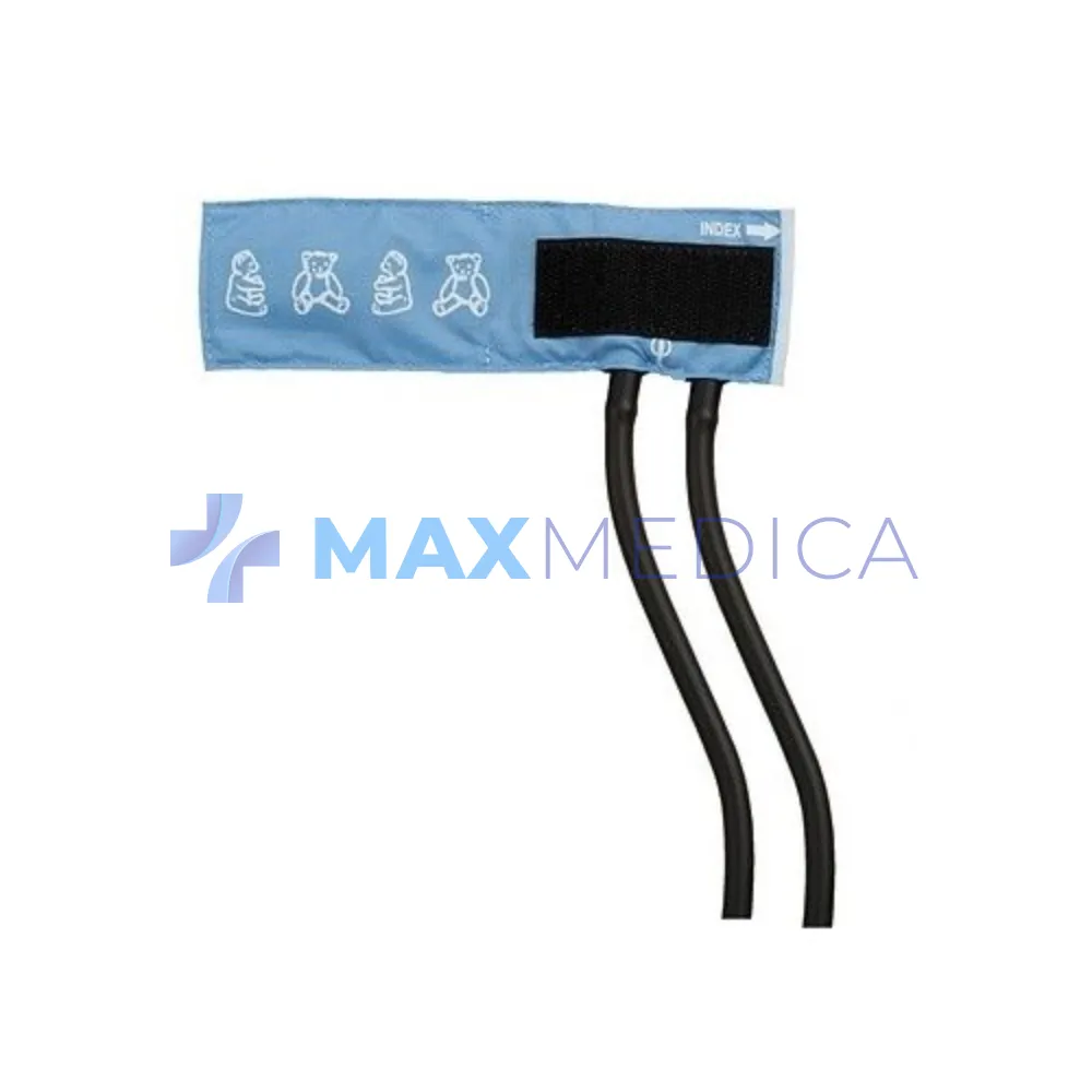 Mankiet dla niemowląt, dwuprzewodowy, 23 x 7.2 cm, obw. 7.5-13cm, niebieski