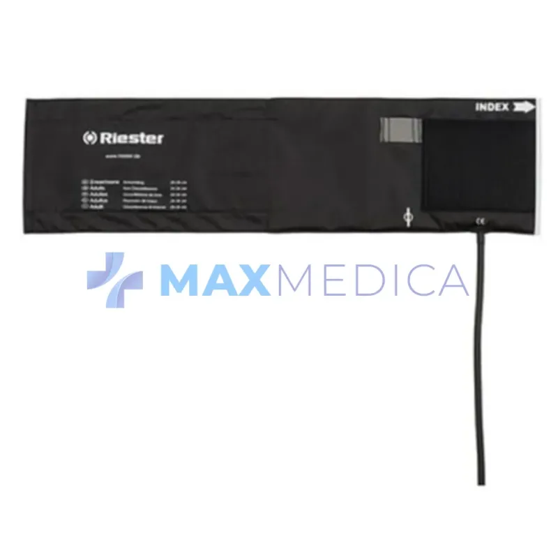 Mankiet dla pacjentów bariatrycznych, na rzep, jednoprzewodowy, 70 x 15 cm, czarny