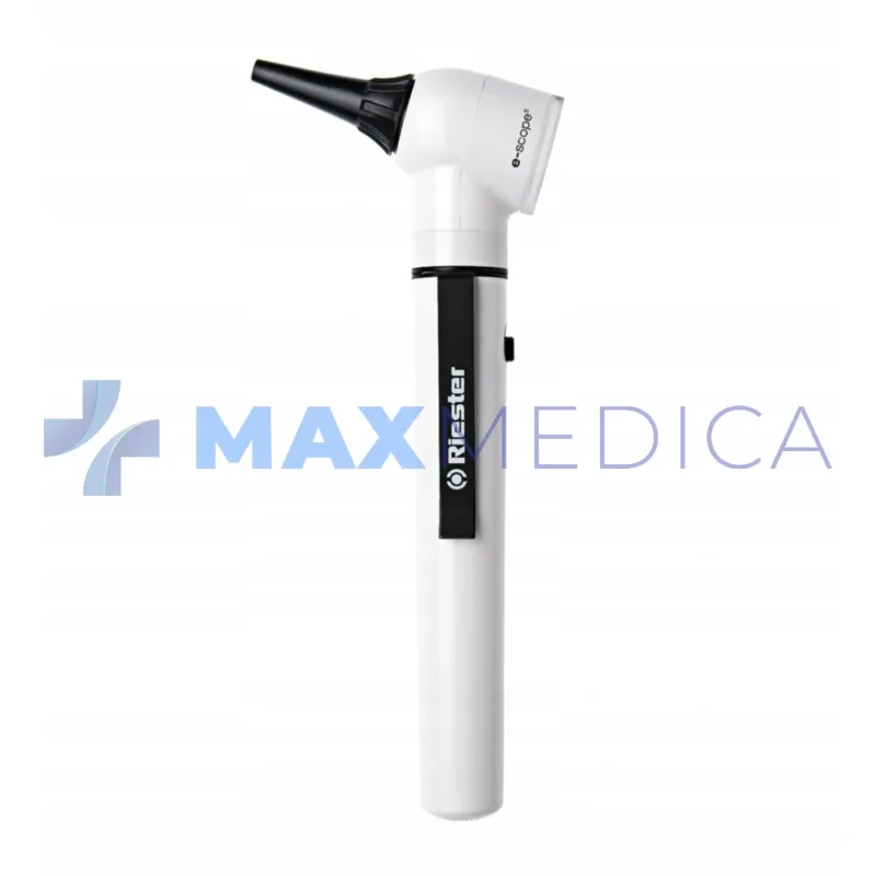 Otoskop e-scope światłowód XL 2,5V, w twardym futerale, biały