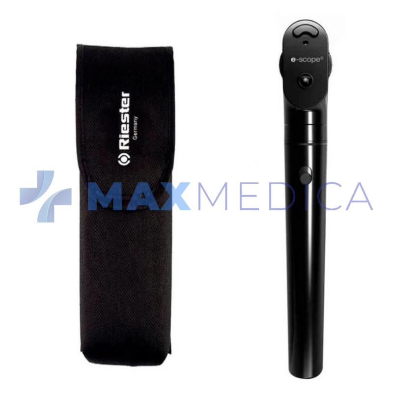 Oftalmoskop e-scope XL 2,5V, w miękkim etui, czarny