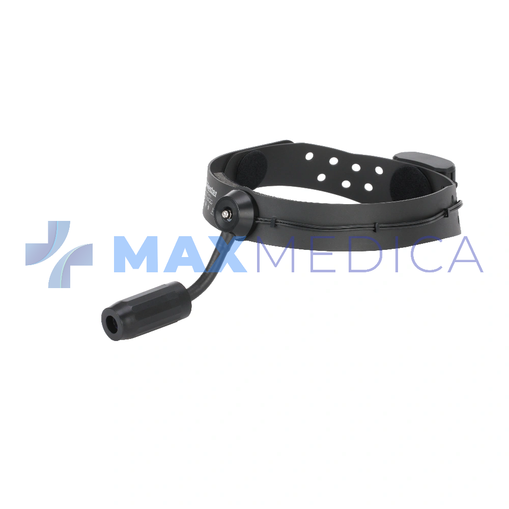 Lampa laryngologiczna naczołowa ri-focus, LED 6V, akumulatorowa z ładowarką sieciową