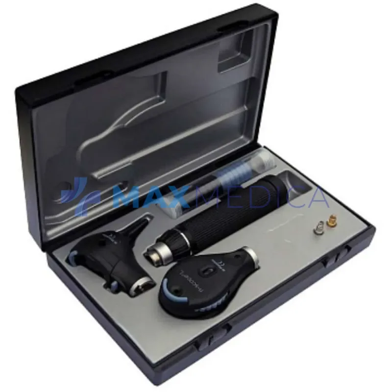 Zestaw Otoskop/Oftalmoskop ri-scope L F.O. oto-L3 + lupka powiększająca x 4 / oftalmo-L2, LED 2,5 V + rękojeść bateryjna C