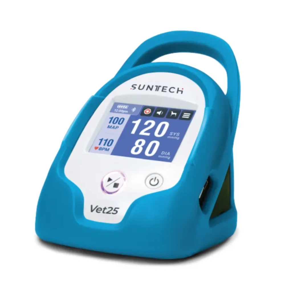 SunTech Monitor Vet25 ciśnieniomierz (ciągłe pomiary) - niebieska obudowa Peacock - wersja akumulatorowa