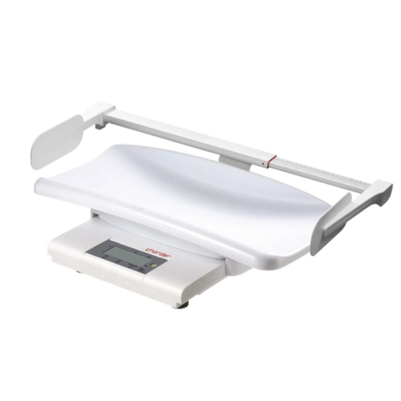 Elektroniczna waga medyczna niemowlęca i podłogowa z legalizacją Charder MS 4200 z wzrostomierzem mechanicznym, infantometrem