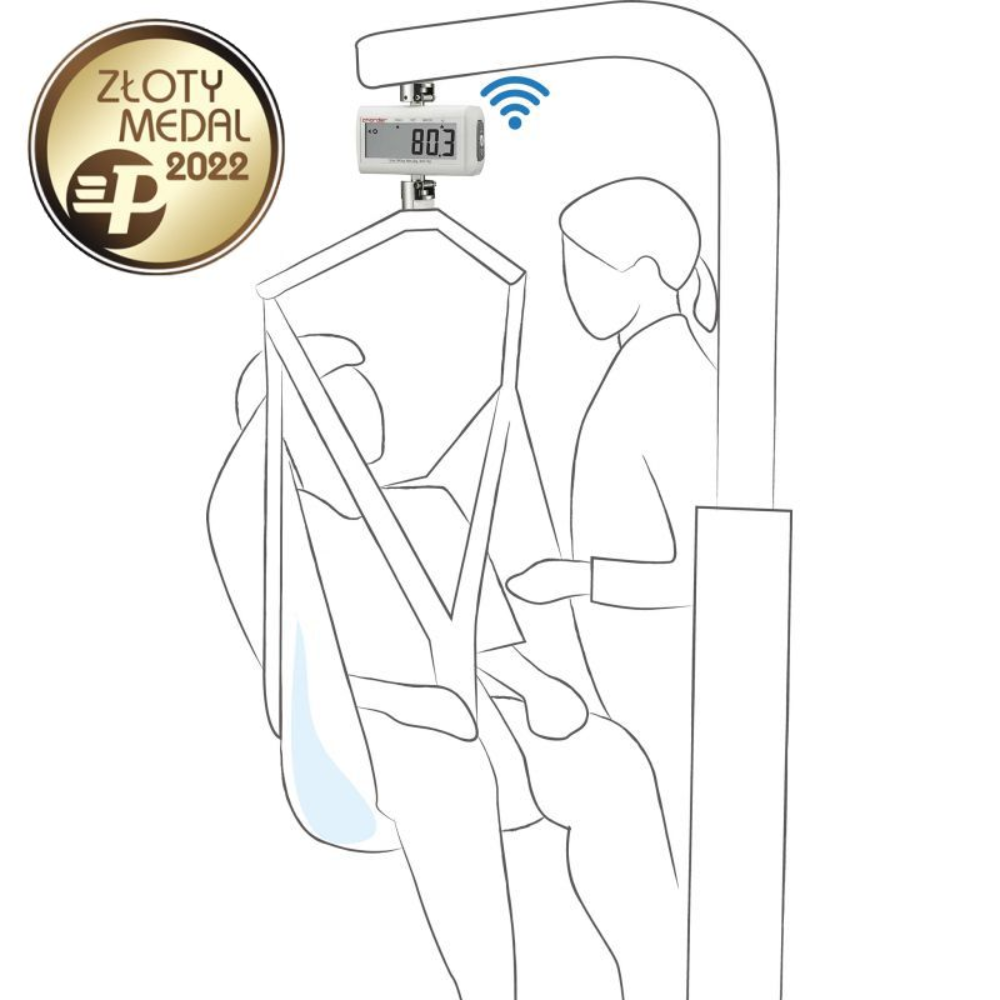 Bezprzewodowa medyczna waga podnośnikowa z legalizacją CHARDER MHS2710 (EMR ready)