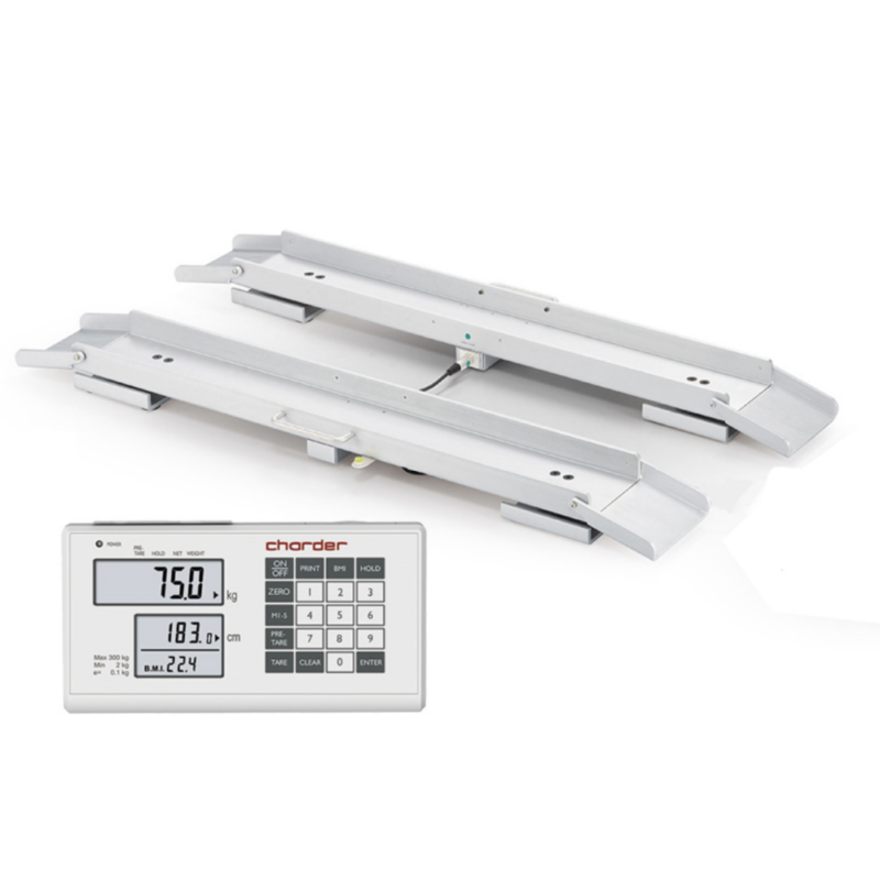 Waga najazdowa dla wózków inwalidzkich z legalizacją MS2350 z funkcją BMI