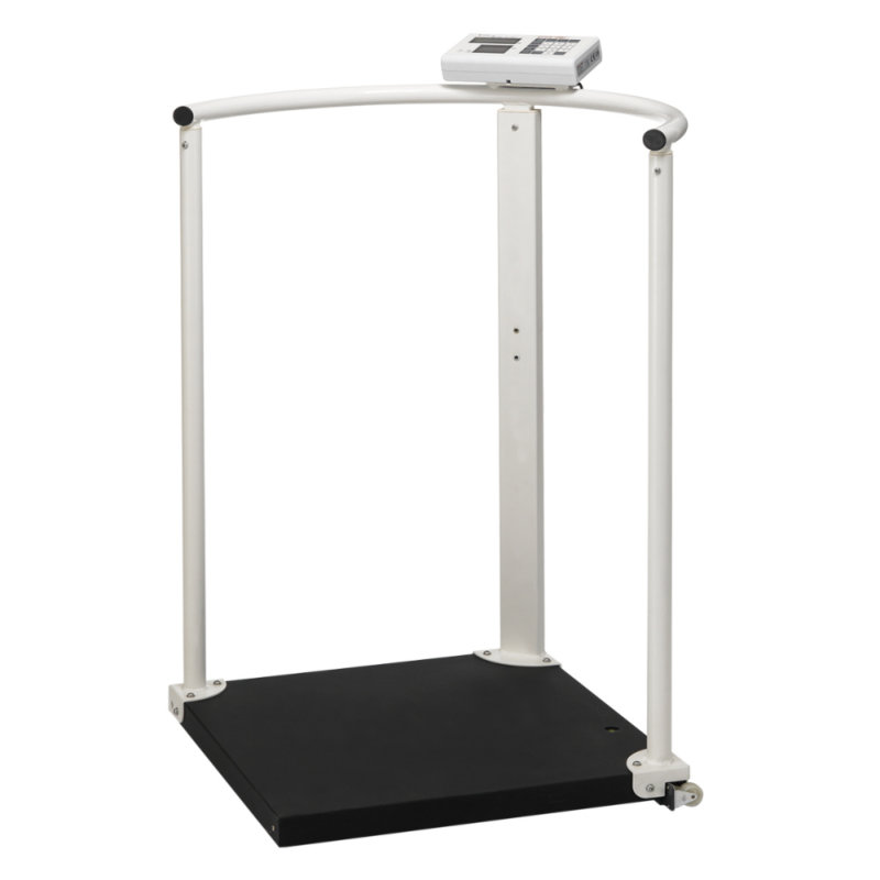 Elektroniczna waga do 300 kg platformowa bariatryczna z poręczą z legalizacją Charder MS2504 (III) funkcja BMI