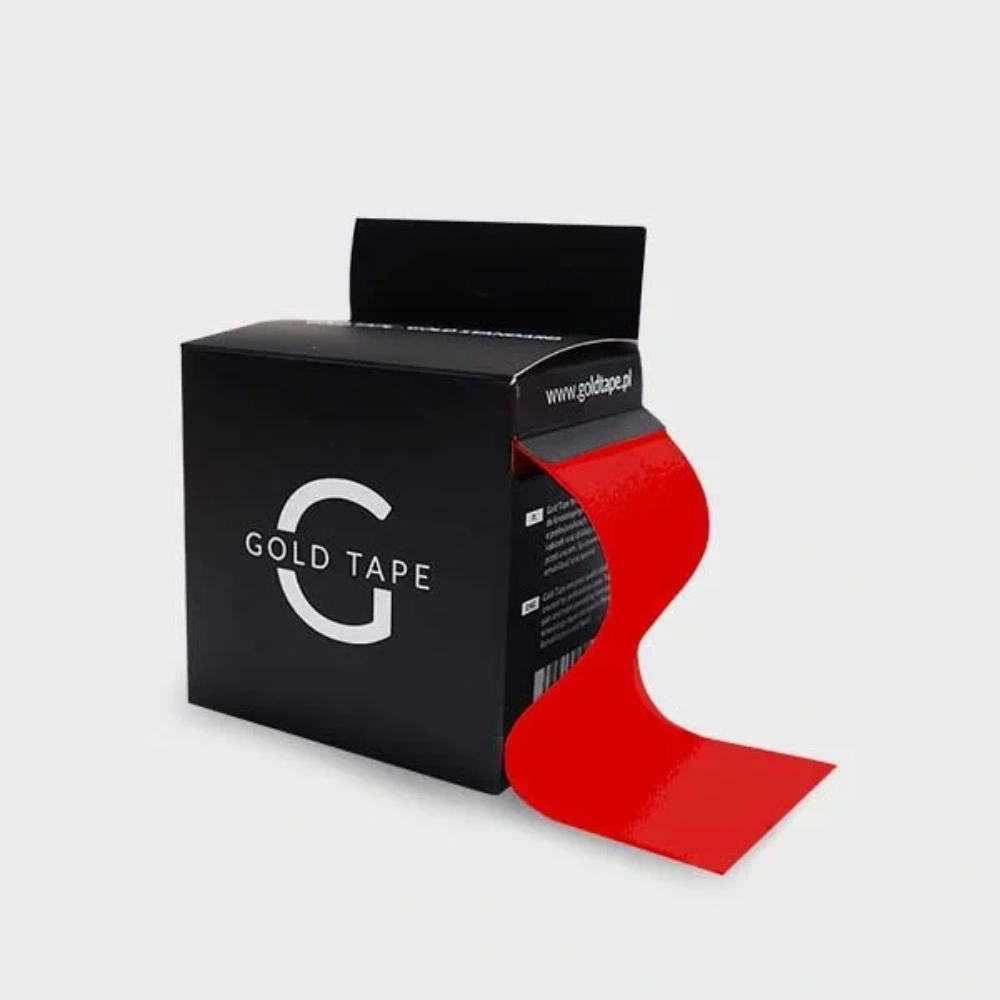 Gold Tape - plastry tejpy do kinesiology tapingu (5cm x 5m) - czerwony