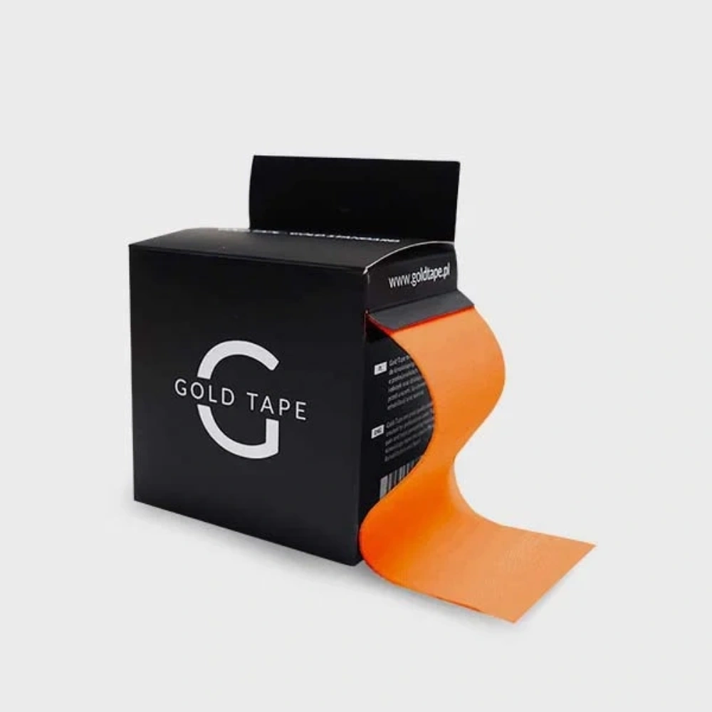 Gold Tape - plastry tejpy do kinesiology tapingu (5cm x 5m) - pomarańczowy